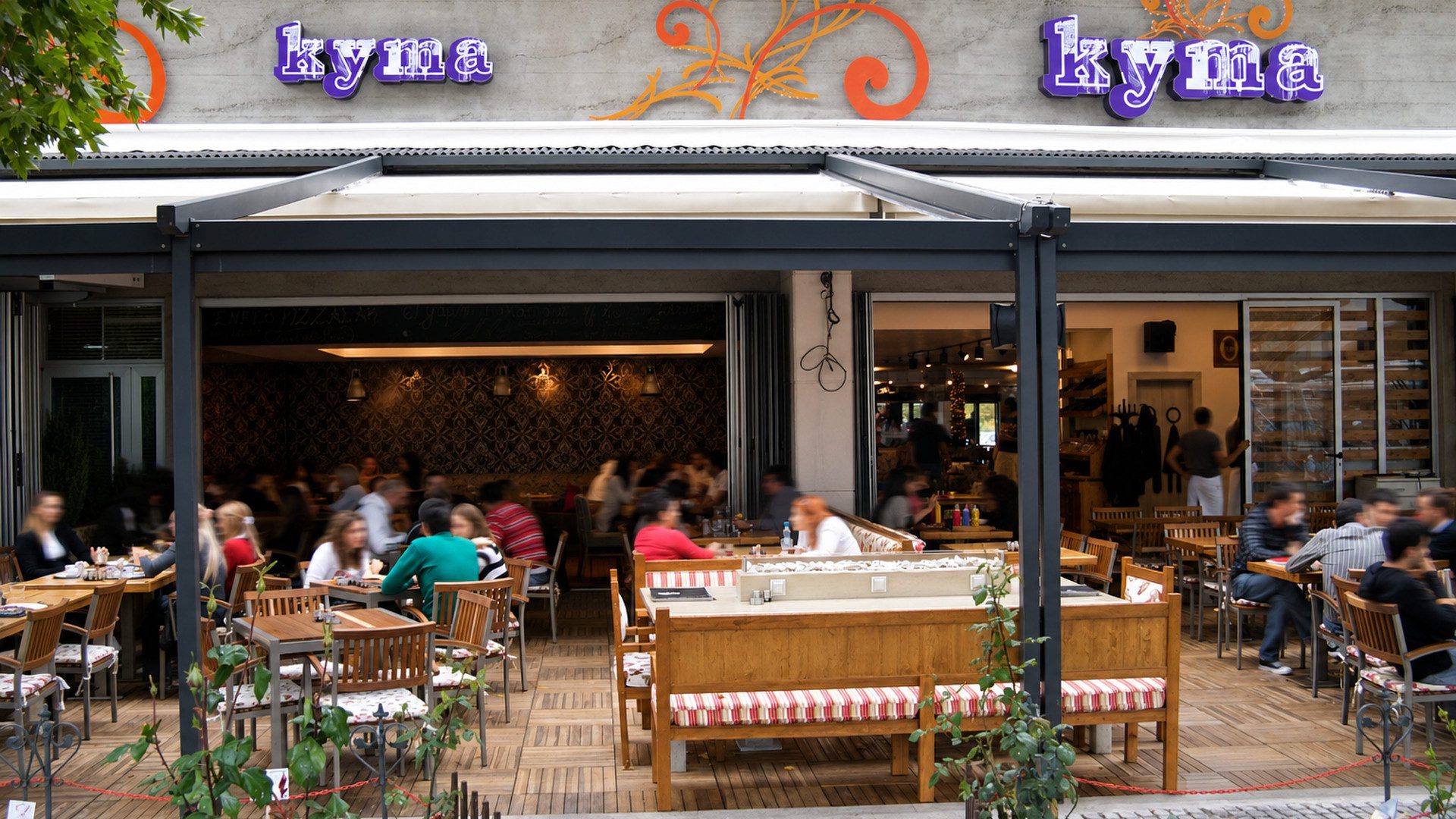 Restoran iç mimarisi- Kyma- dış tersa alanı - CO Mimarlık