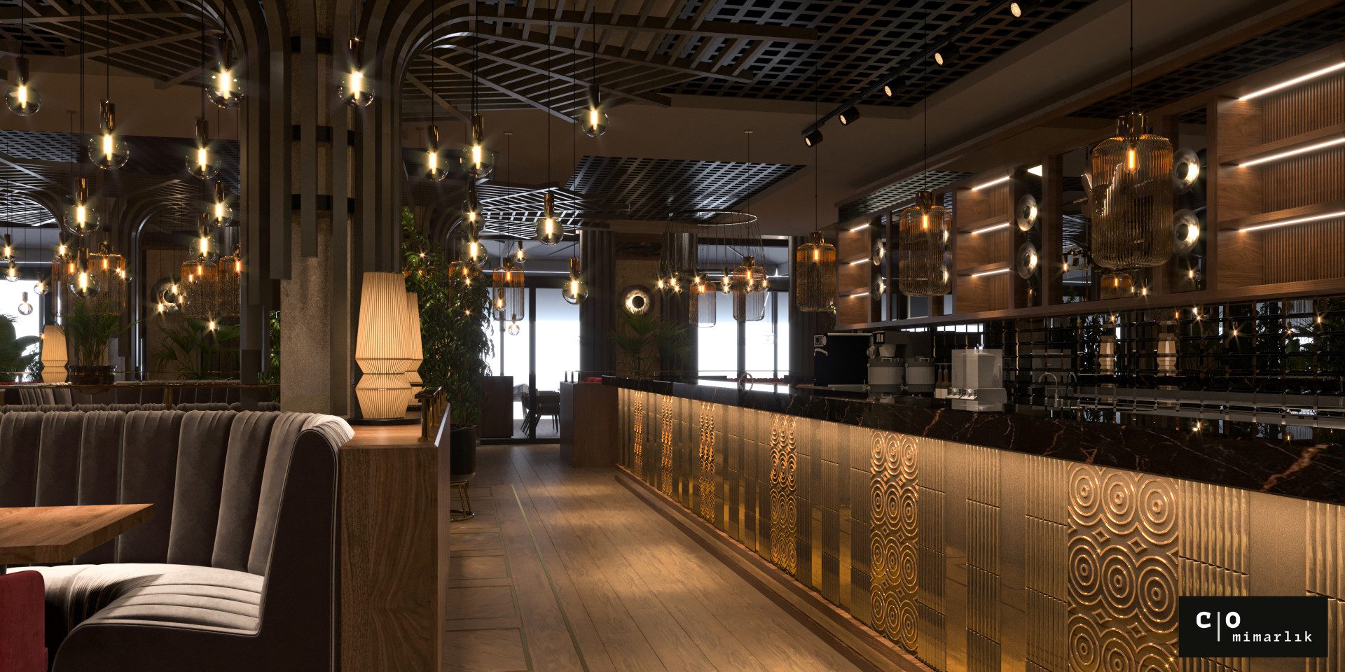 Türk restoran tasarımı - bar alanı, Beymen Dortmund