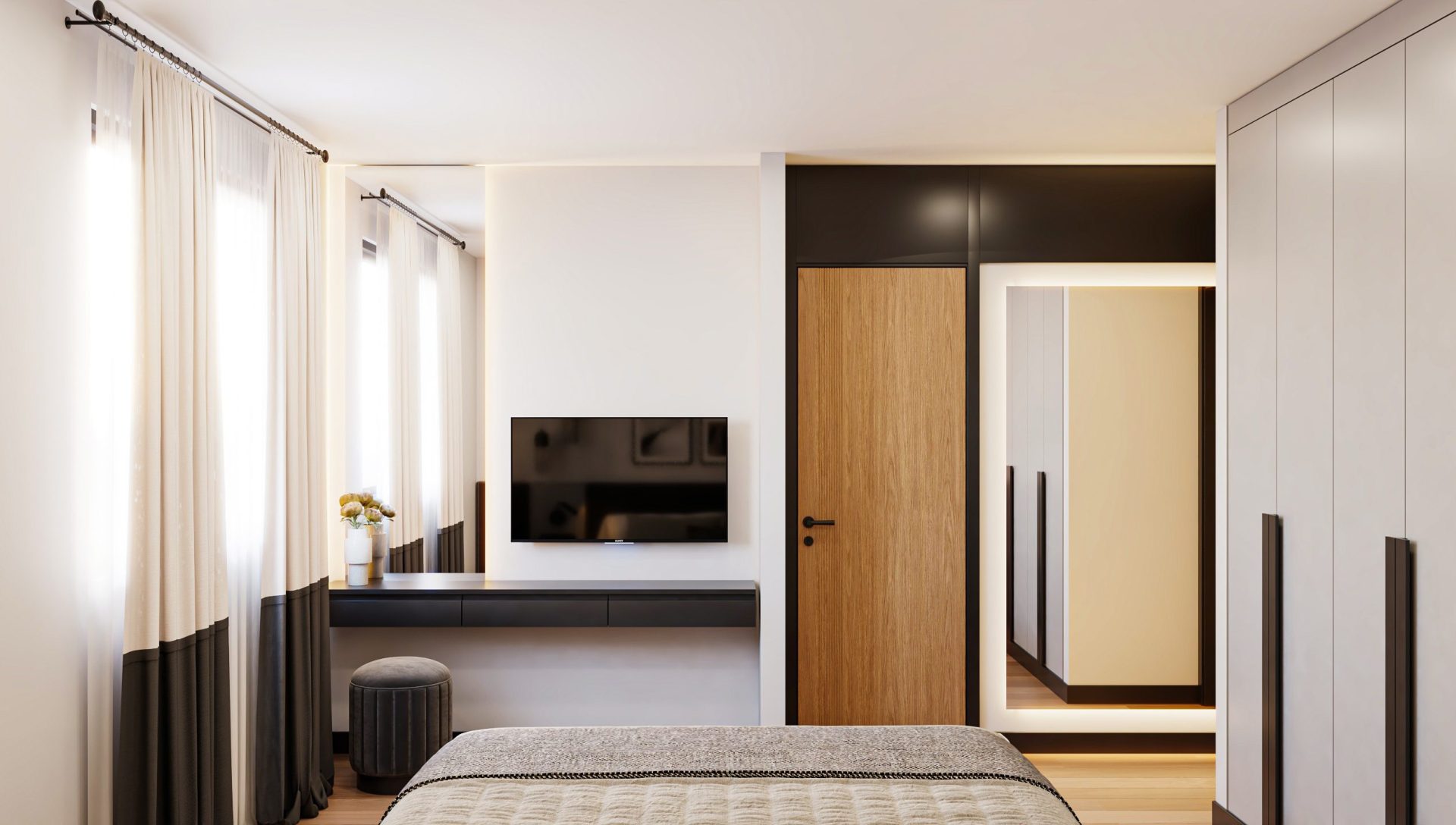 Provia otel iç mimarisi tasarımı - gardırop alanı