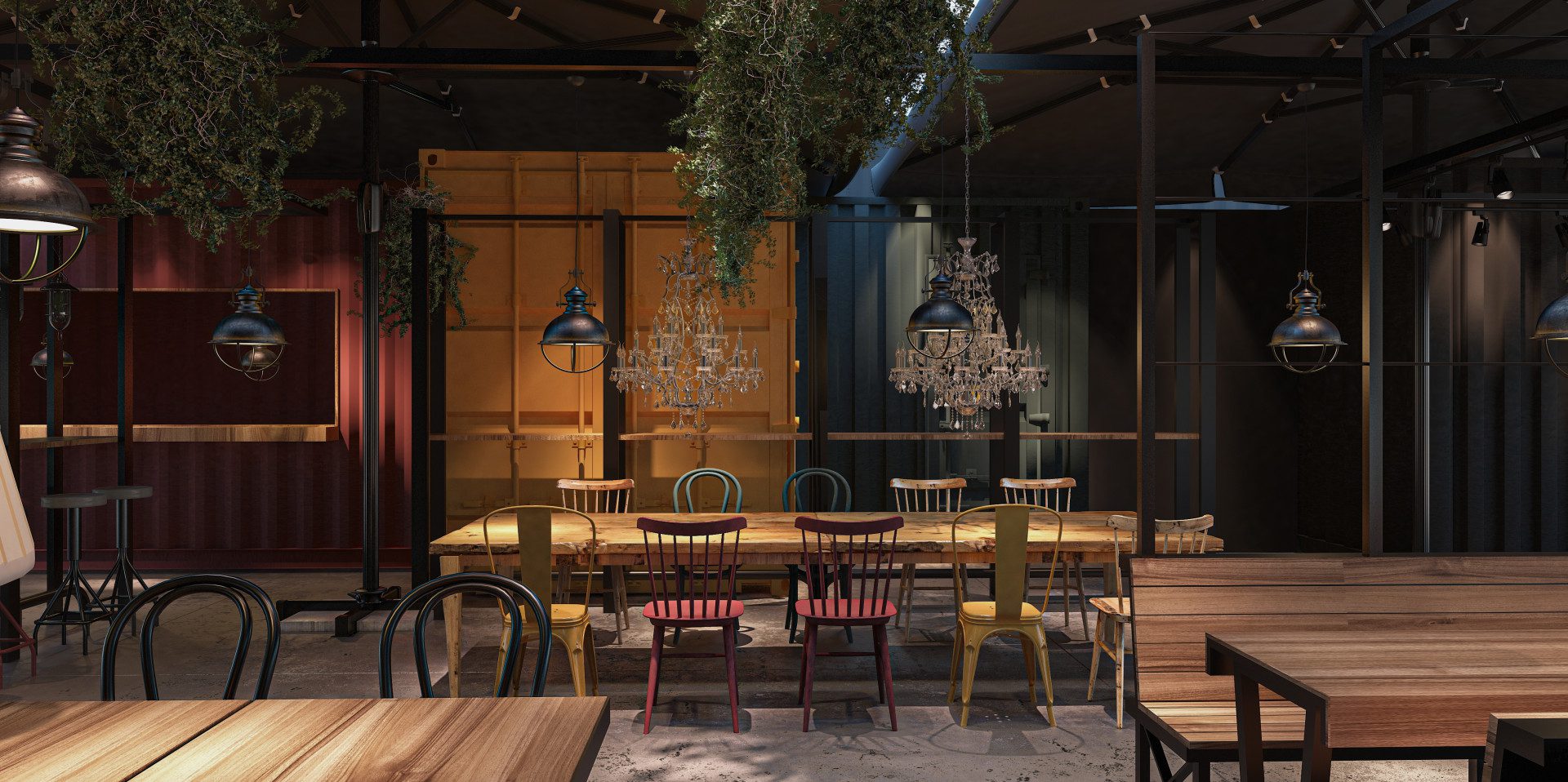 Otlak Gastro Pub salon tasarımı - CO Mimarlık