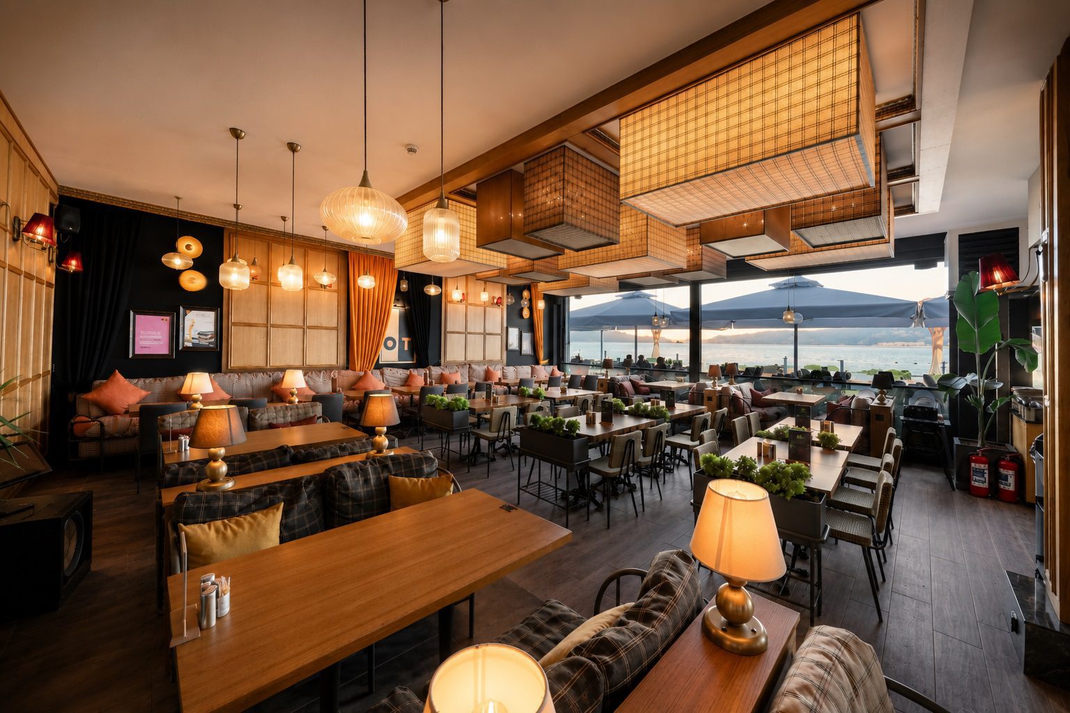 OT Kafe Çanakkale kafe tasarımı - salon genel bakış 2