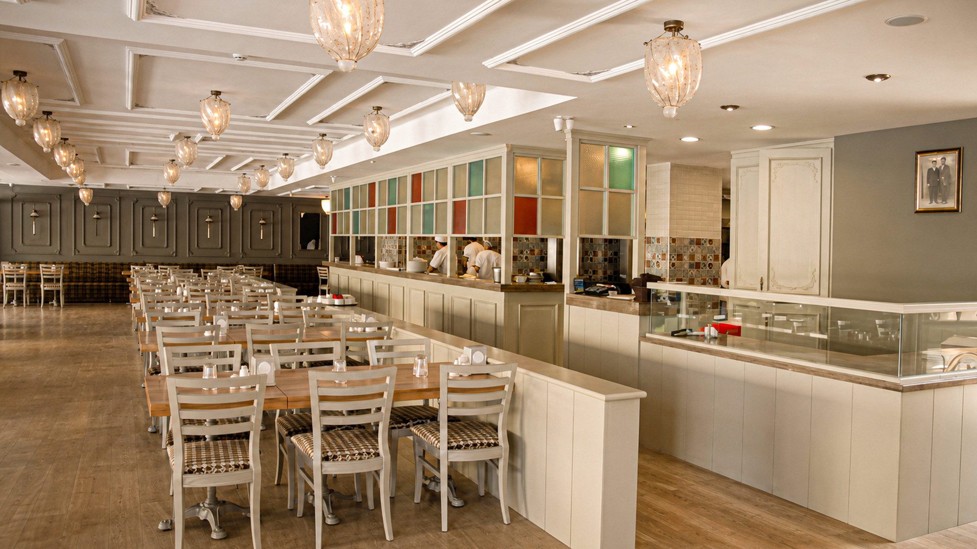 Düveroğlu restoran tasarımı - tavan aydınlatma detayı - CO Mimarlık