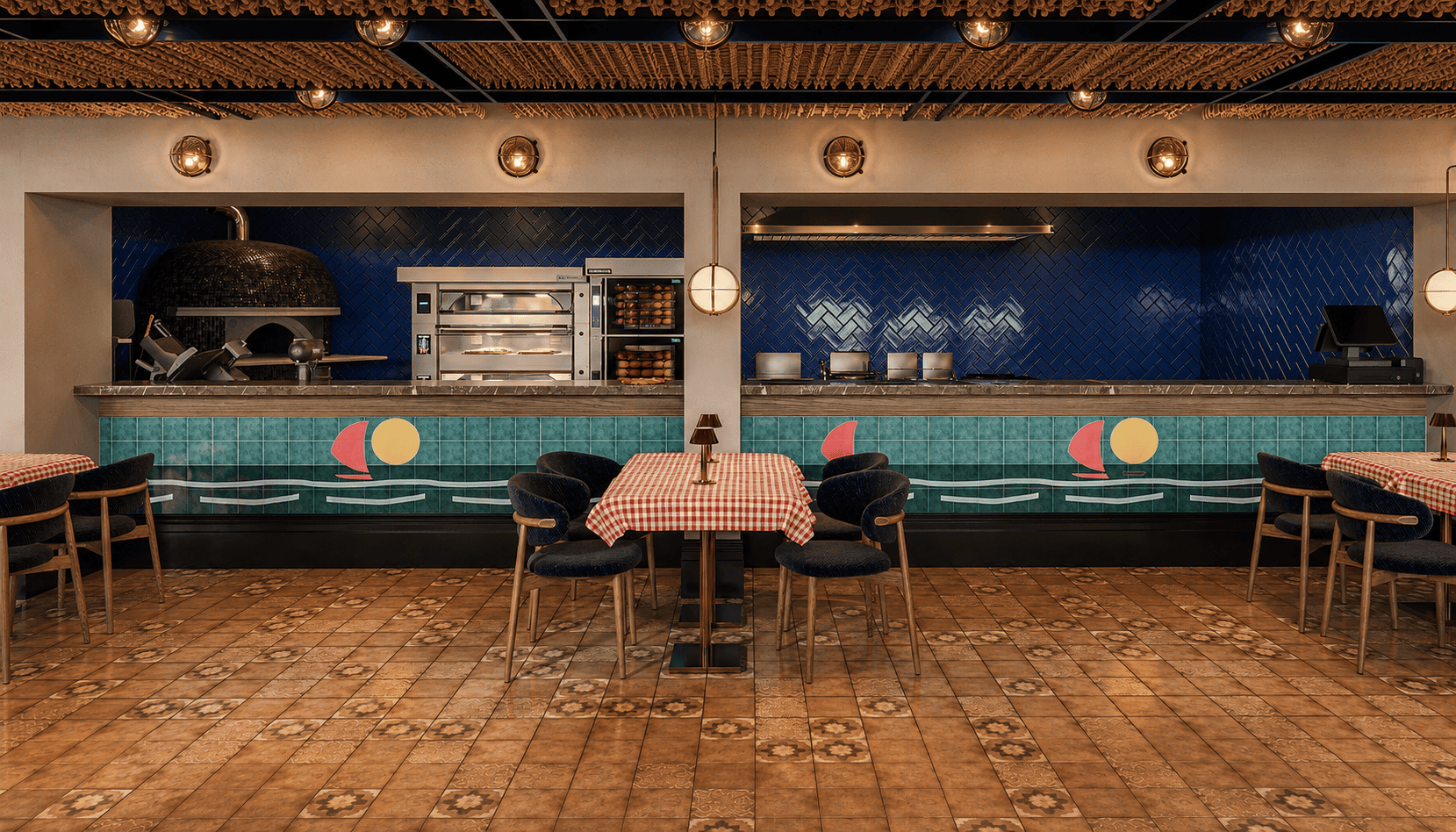Sailor İtalyan restoranı tasarımı - bar tasarımı, Caddebostan