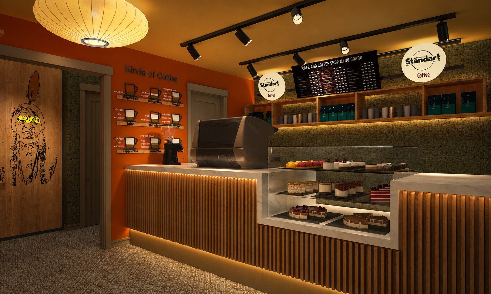 6:45 Standart Coffee İzmir kafe mimari tasarımı - CO Mimarlık