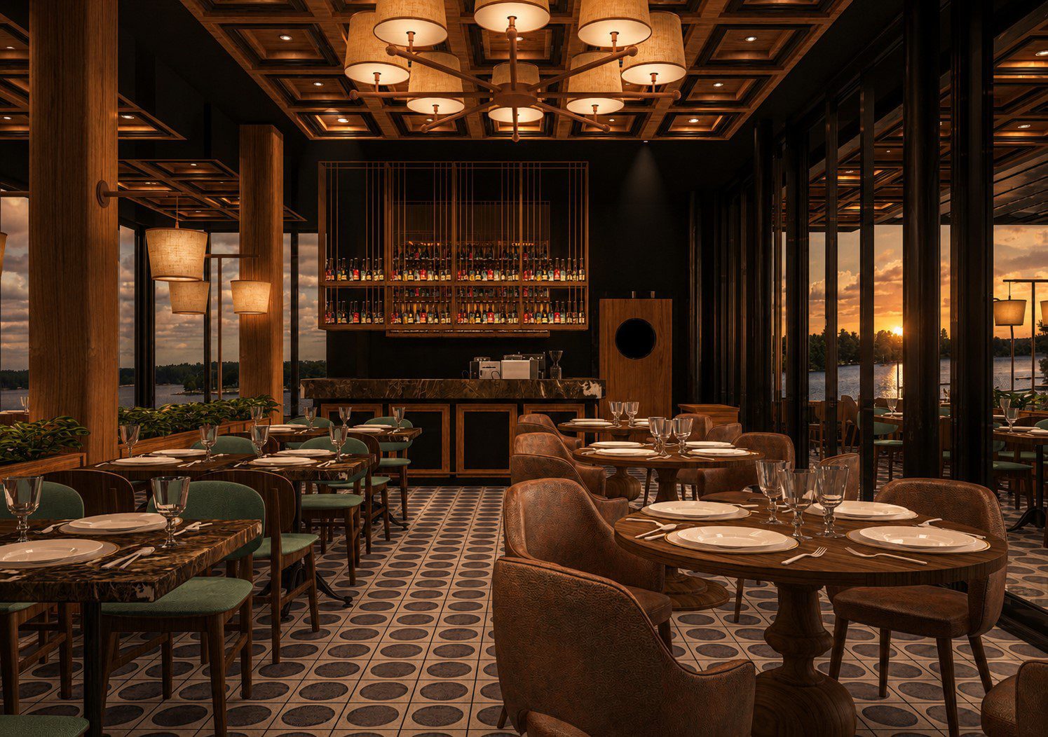 Türk restoranı iç mimarisi Hollanda - iç meken oturma alanı -CO Mimarlık