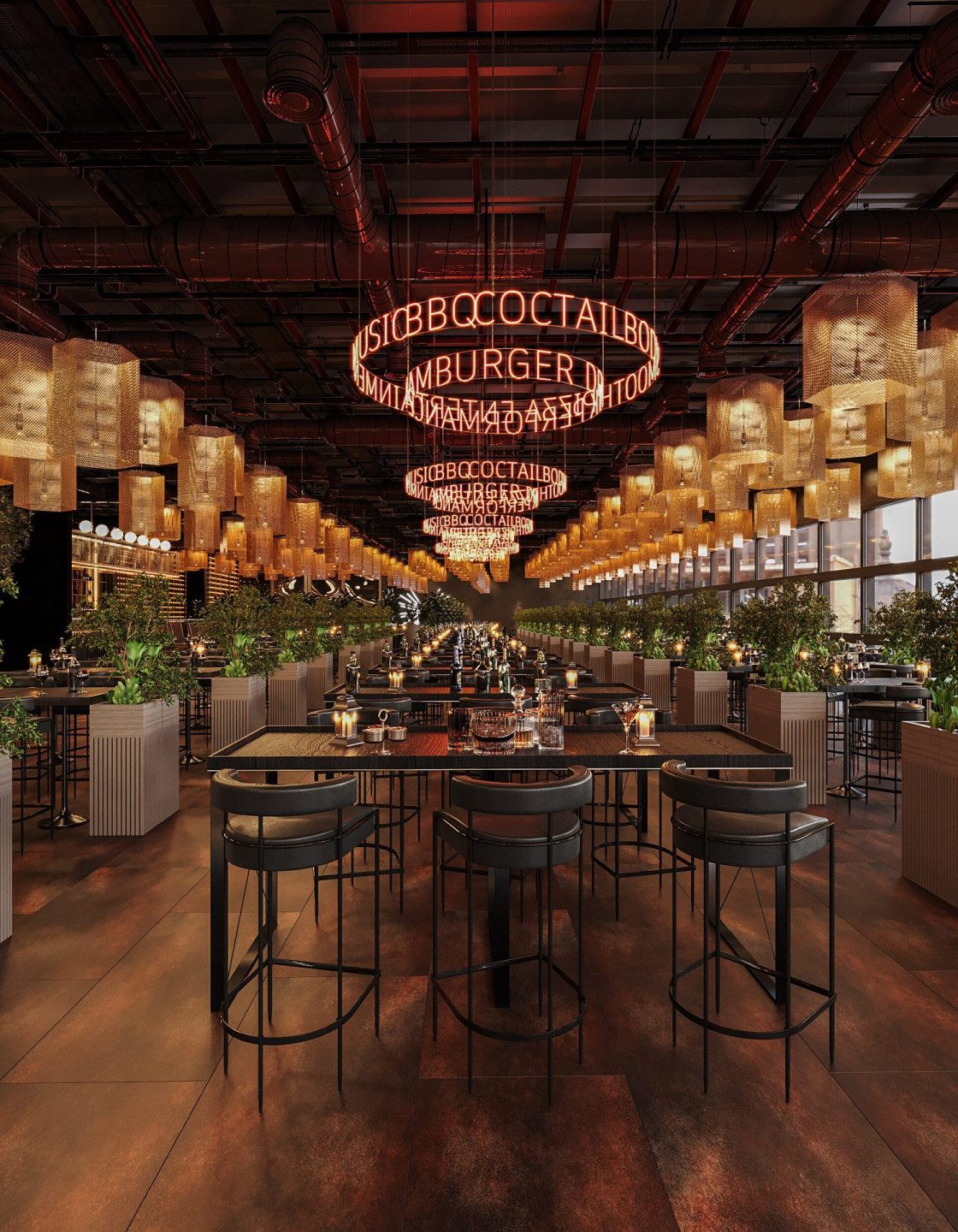 Pub Meydan Beşiktaş bar alanı ve iç mekân tasarımı