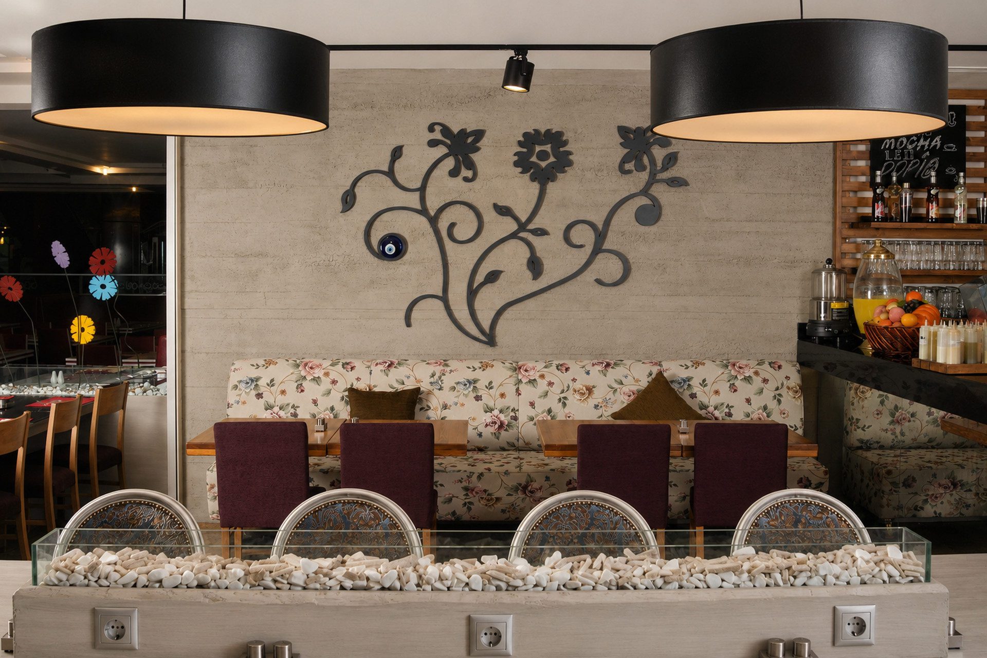 Restoran iç mimarisi- Kyma-duvar tasarımı detay - CO Mimarlık