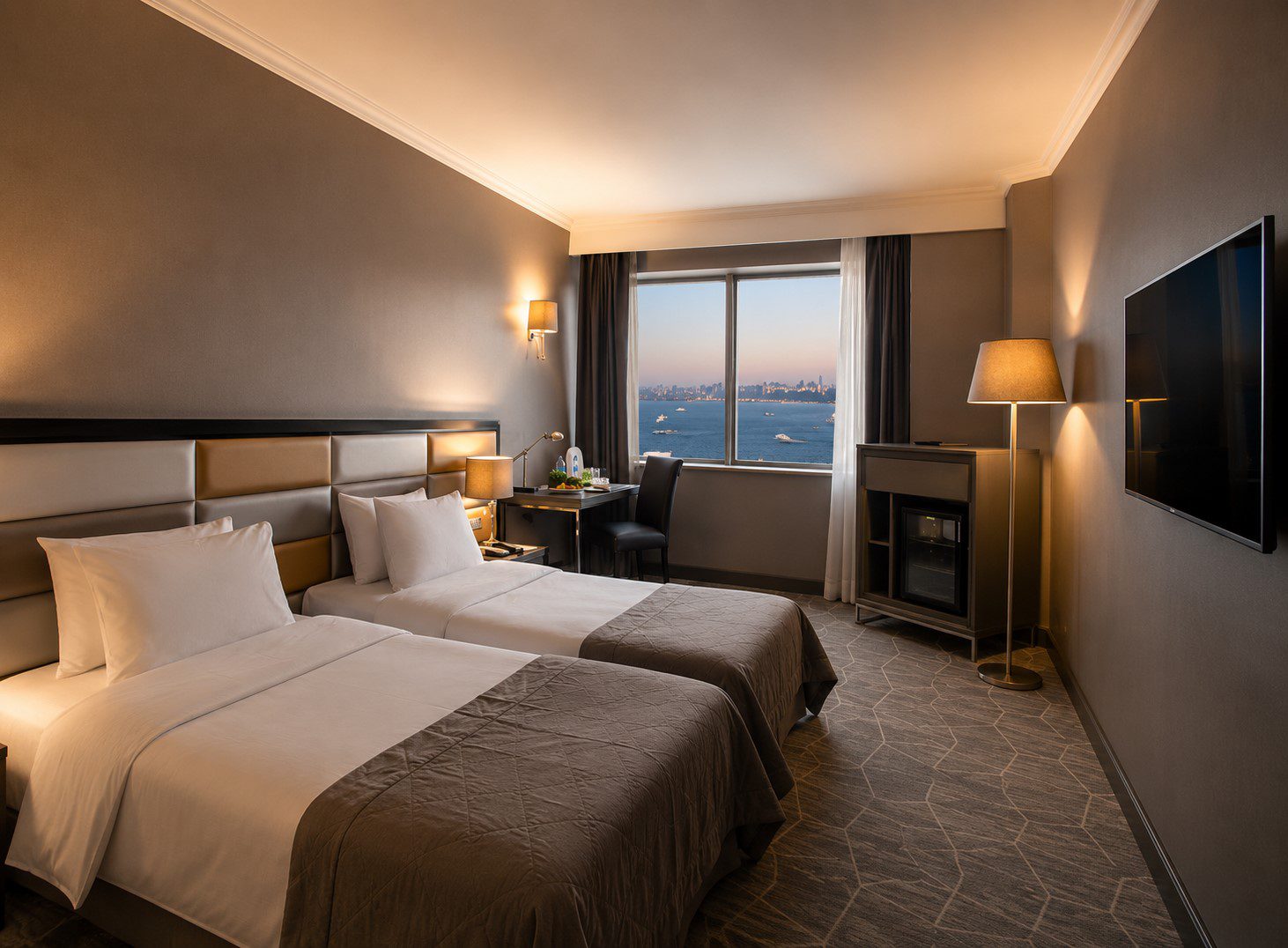 İstanbul otel iç mimarisi tasarımı - oda genel görünüm