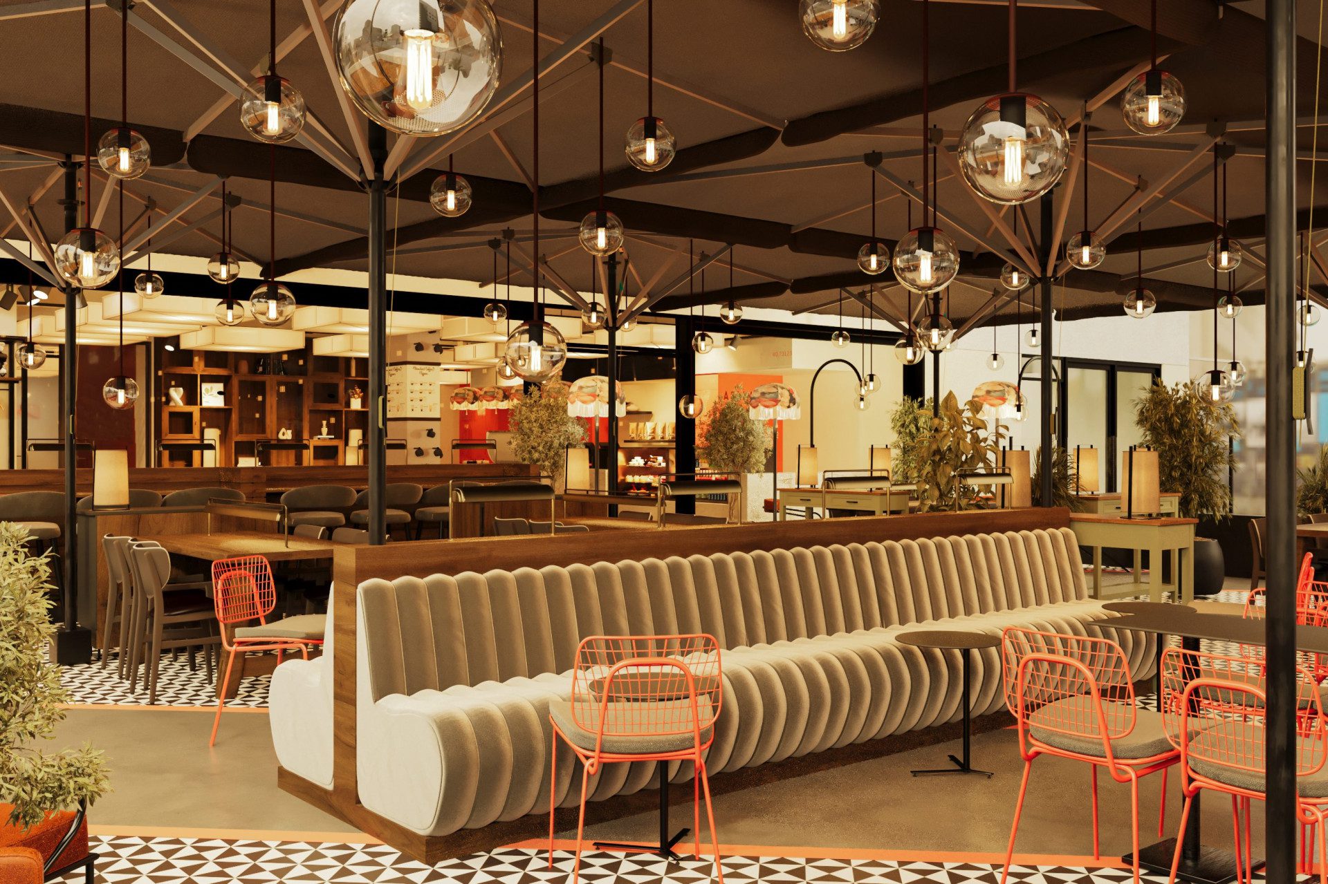 6:45 Standart Coffee Acıbadem kahve dükkanı tasarımı - teras alanı